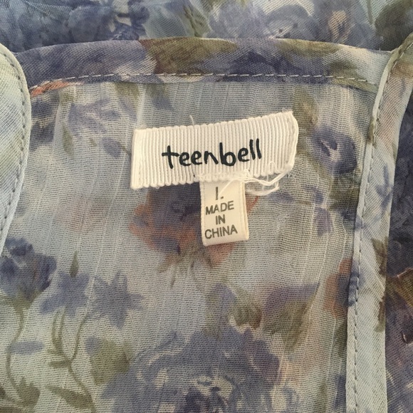 Tee bell sheer floral tank top - Picture 7 of 7